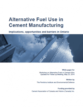 Report: Alternative Fuel Use in Cement Manufacturing