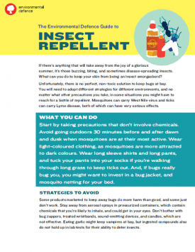 The Environmental Defence Guide to Insect Repellent