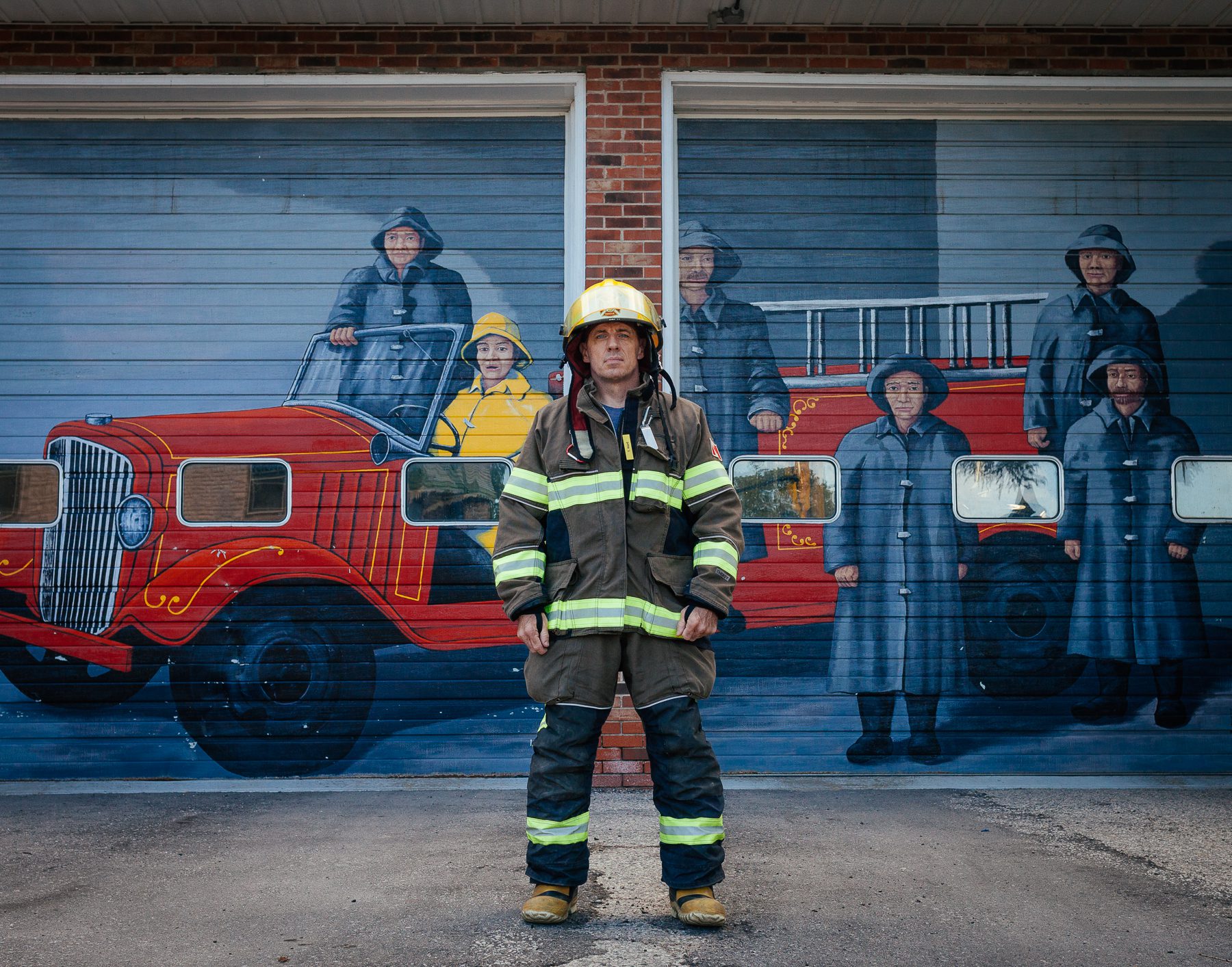 Todd stands in front of The Port Stanley firehall. It has been in service since the 70s. The town is building a new, much larger firehall to keep up with the village’s expansion. 