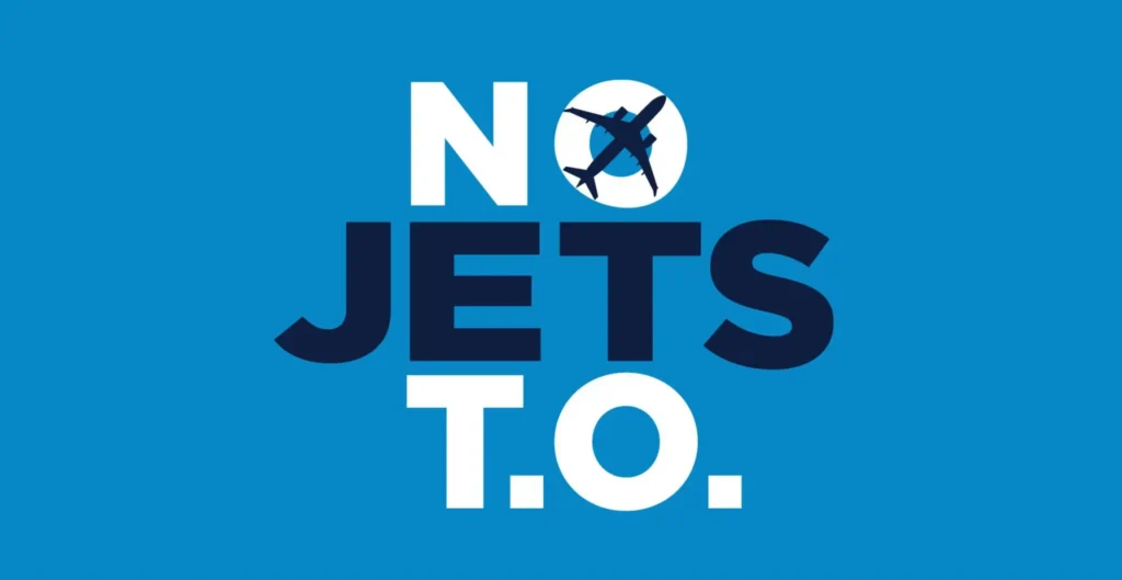 No Jets TO lawn sign photo